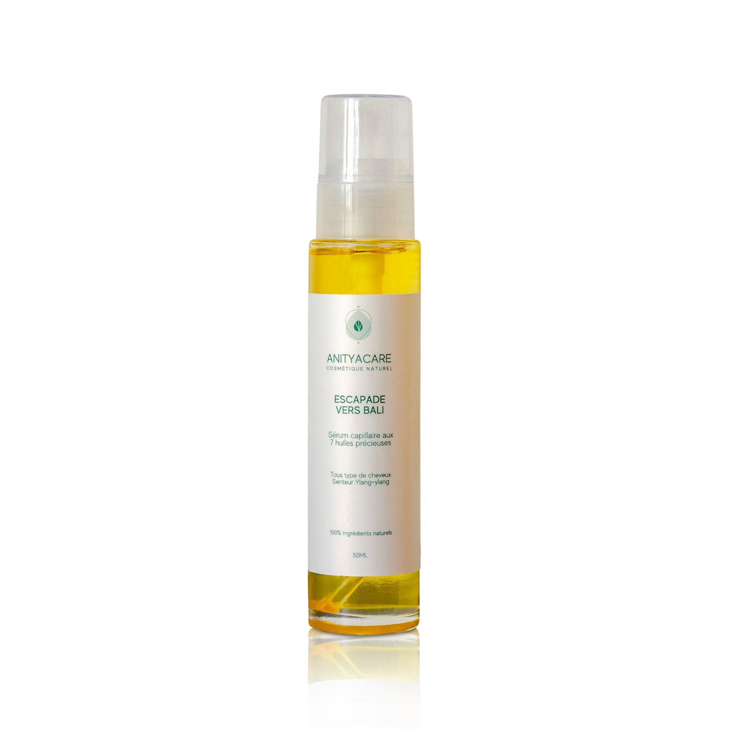 Escapade vers Bali - Harmonie et Réparation Intense, Sérum Capillaire aux 7 Huiles Précieuses et Fragrance Florale d'Ylang-Ylang