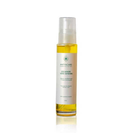 Escapade vers Ispahan - Élixir de Force et Nutrition, Sérum Capillaire aux 7 Huiles Précieuses et Essence Captivante d'Oud